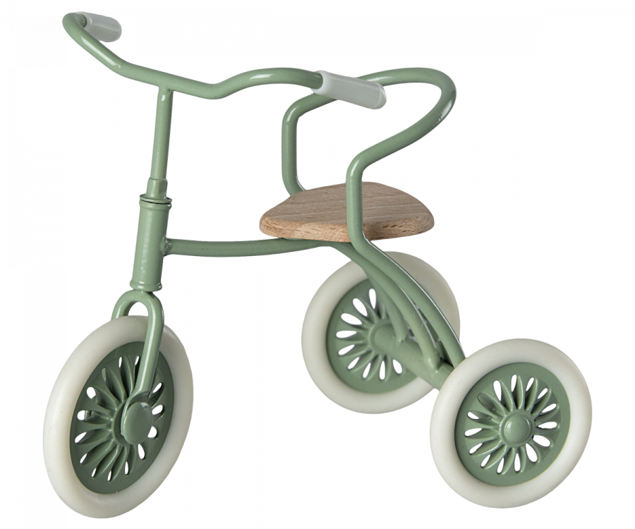 Maileg Tricycle and Garage Box, Green
