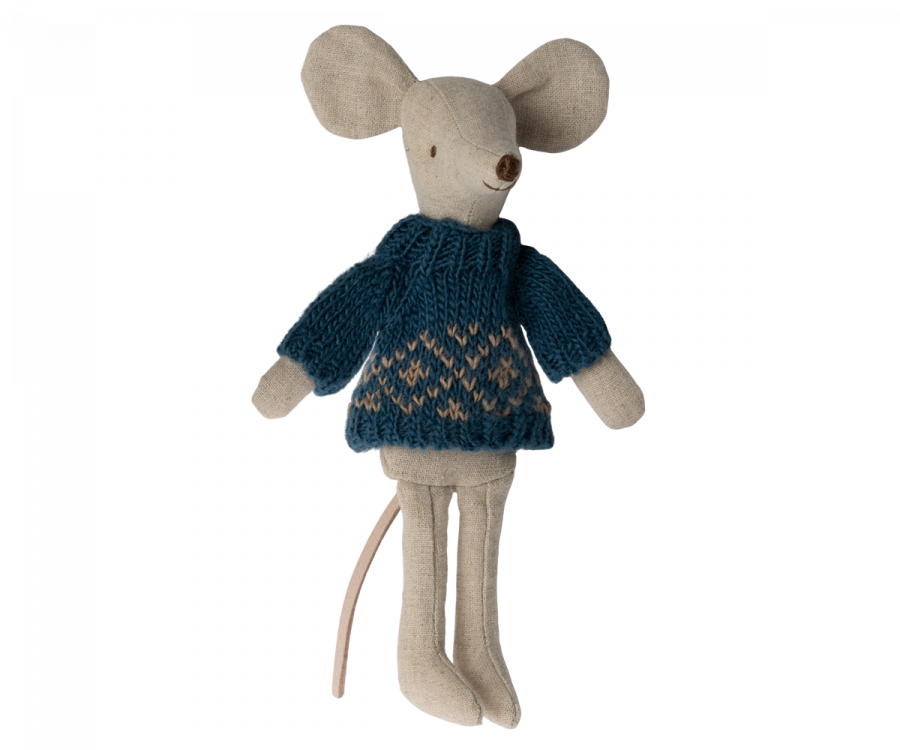 Maileg Knitted Sweater, Dad Mouse