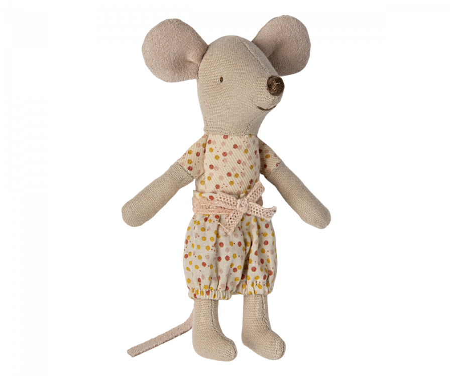 Maileg Little Sister Mouse in a matchbox