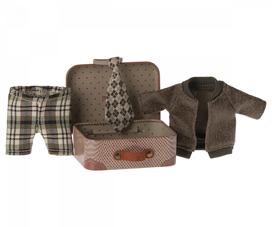 Maileg Jacket Pants and Tie for Grandpa Mouse (fits Dad size)
