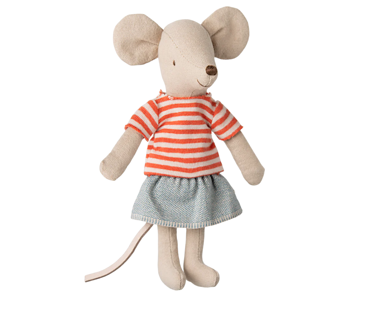 Maileg big sister mouse striped top