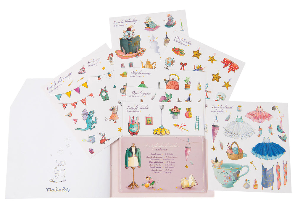 Moulin Roty Colouring Book & Stickers, Il Etait Une Fois