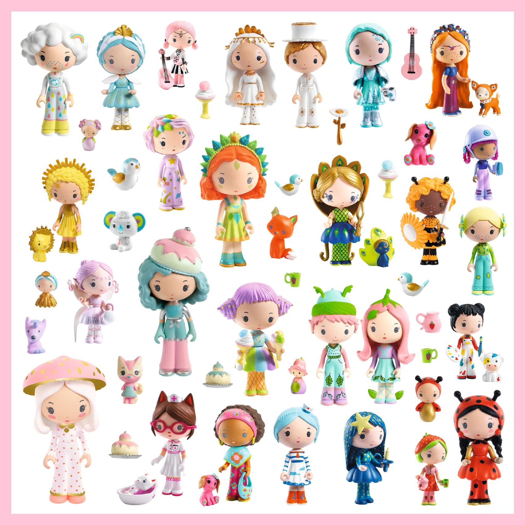 Djeco Metallic Sticker Set, The Little World of Tinyly