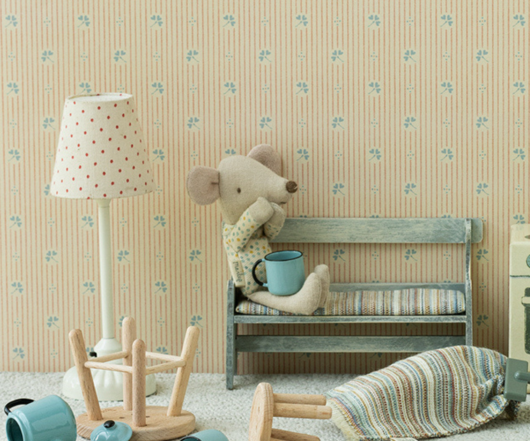 maileg vintage floor lamp mouse sand