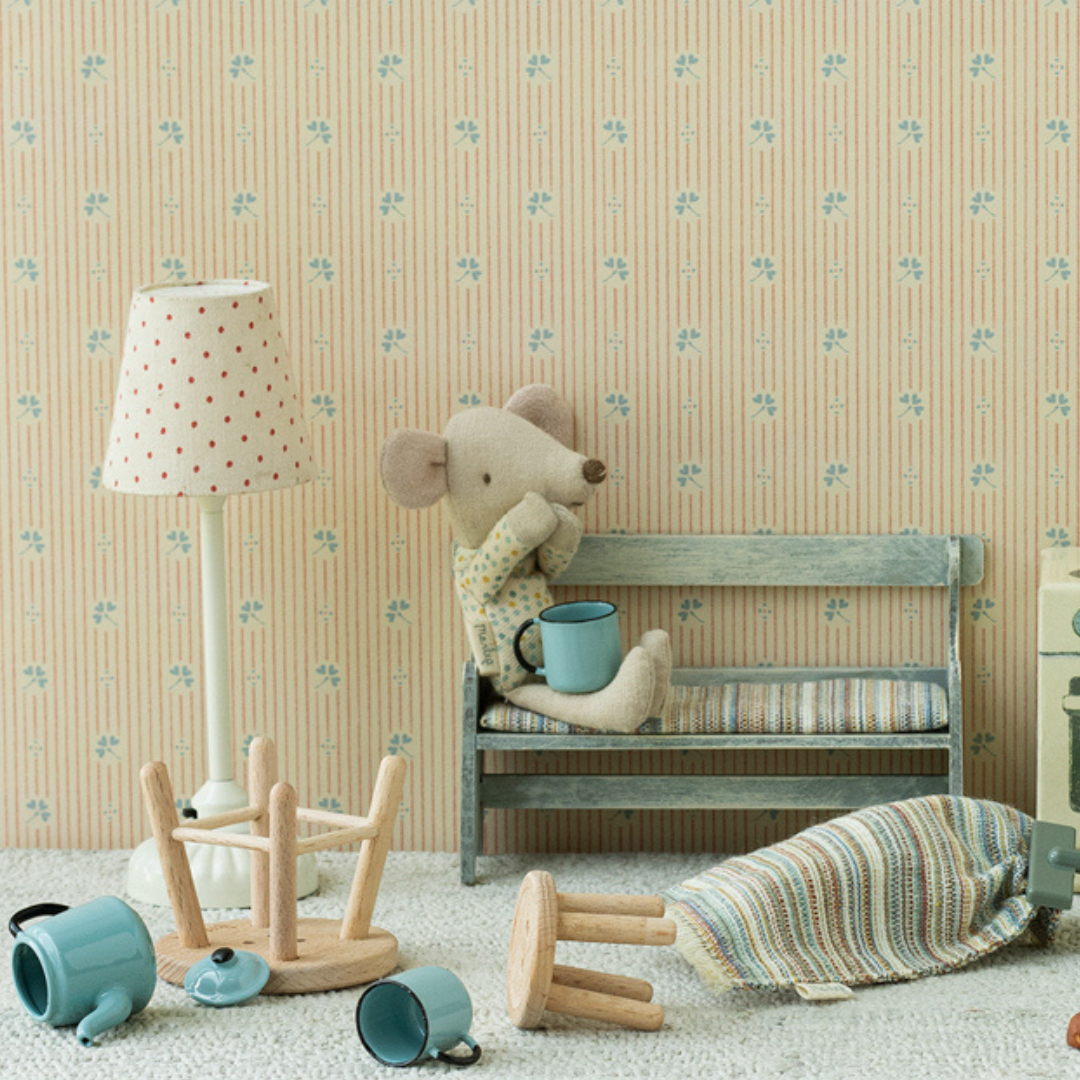 maileg vintage floor lamp mouse sand