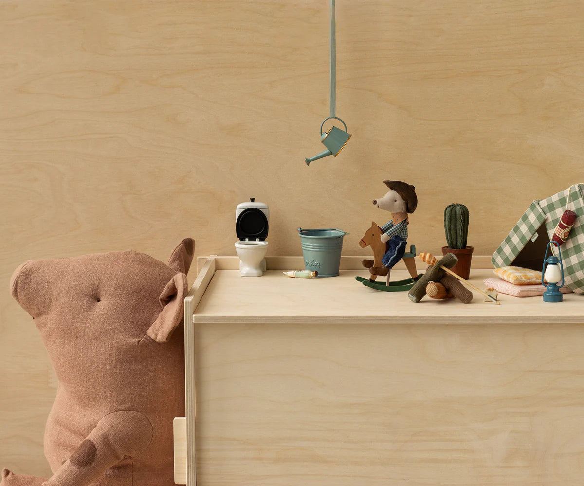 Maileg cowboy mouse & rocking horse, little brother