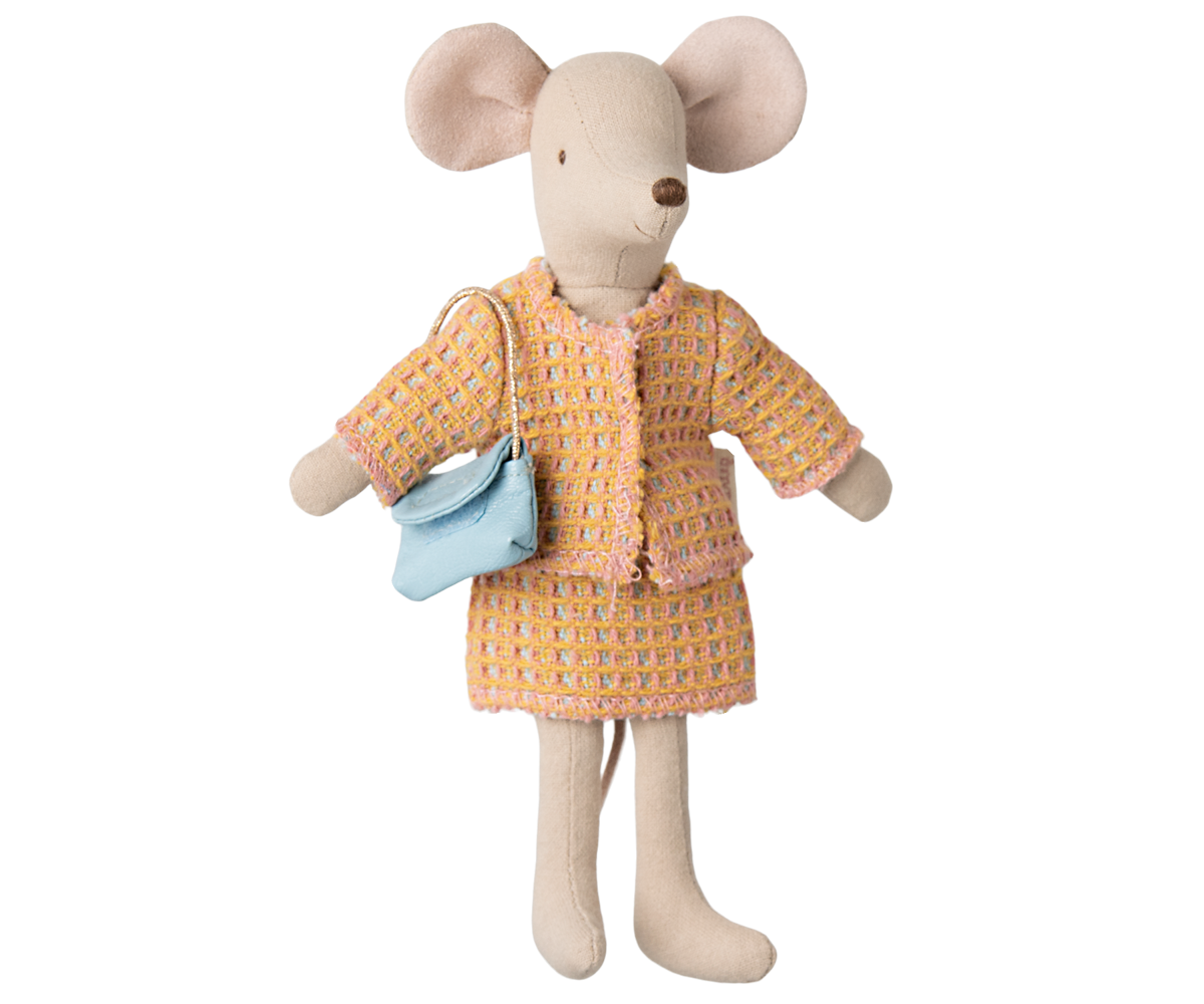 Maileg Skirt Suit & Handbag for Mum Mouse