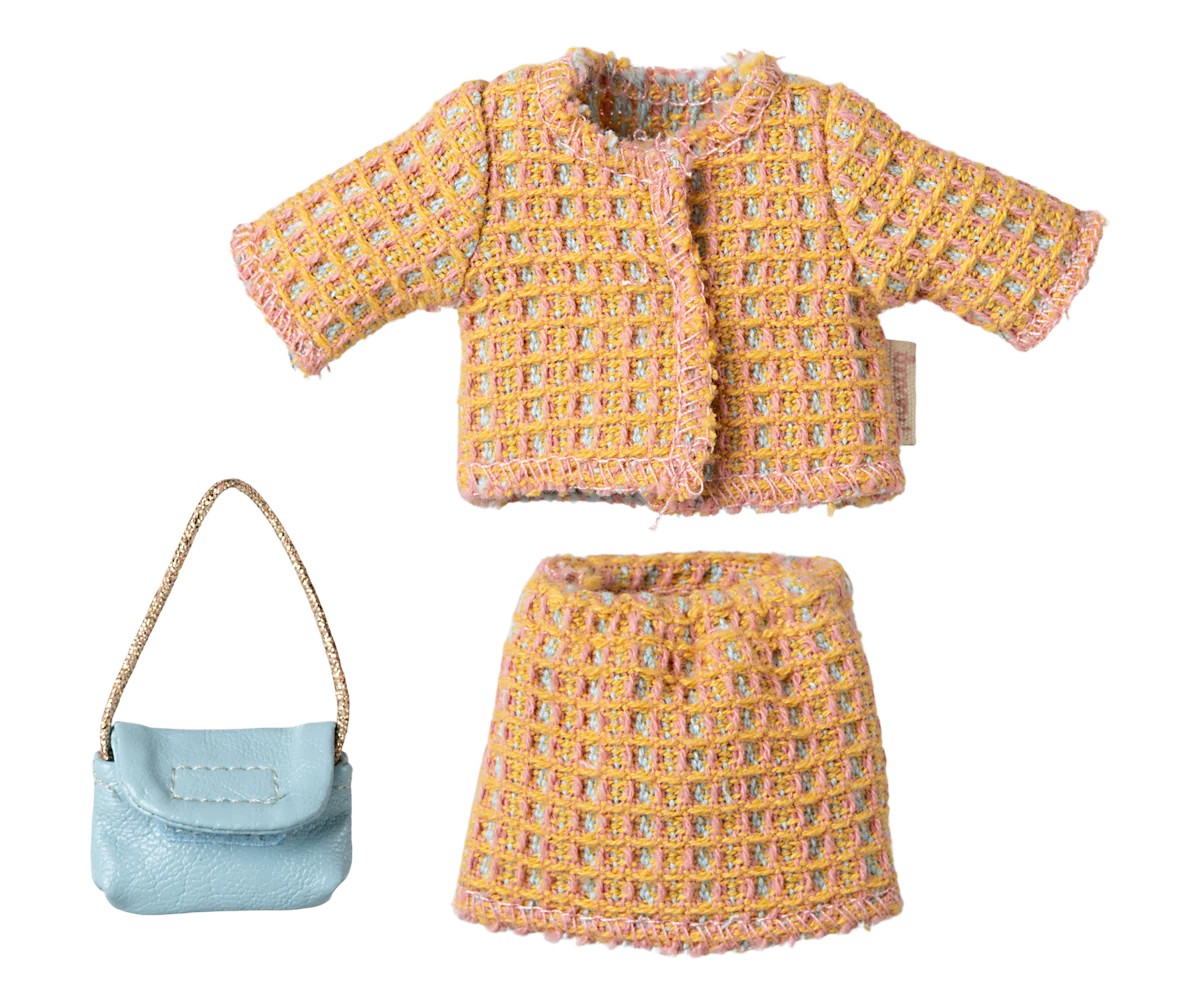 Maileg Skirt Suit & Handbag for Mum Mouse