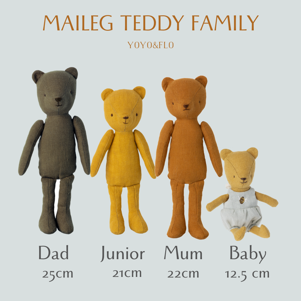 Maileg Teddy sizes