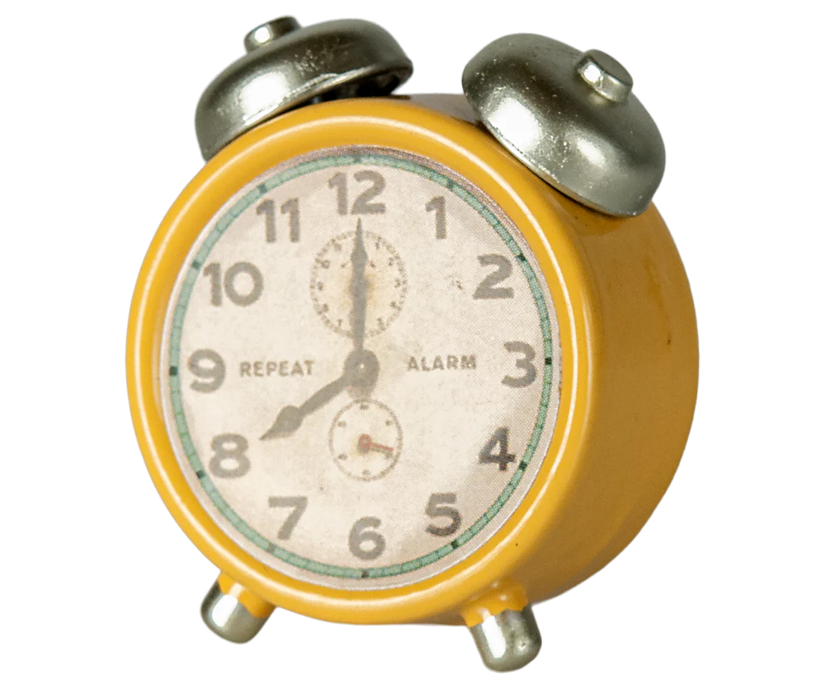 Maileg alarm clock yellow
