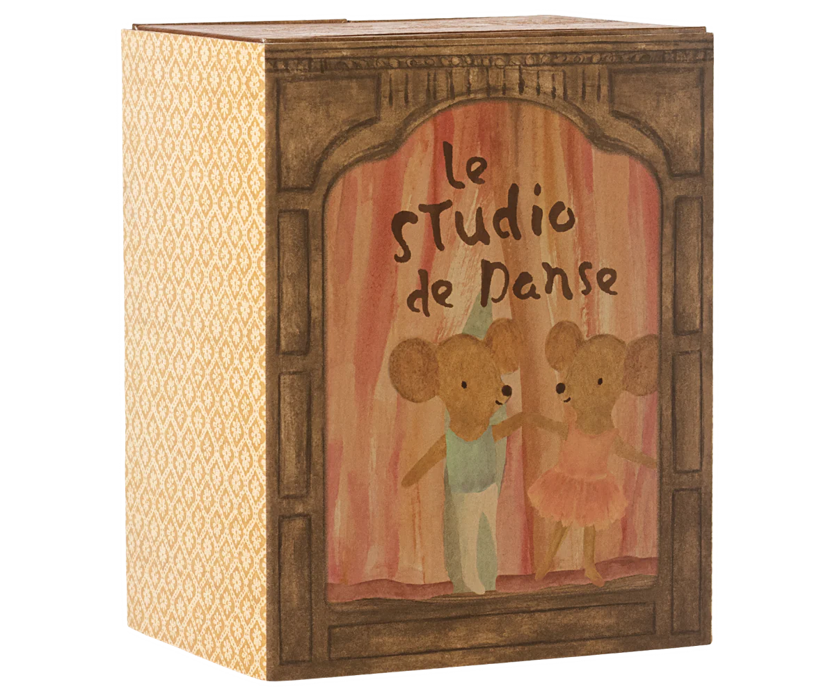 Maileg dance studio and ballet mice box