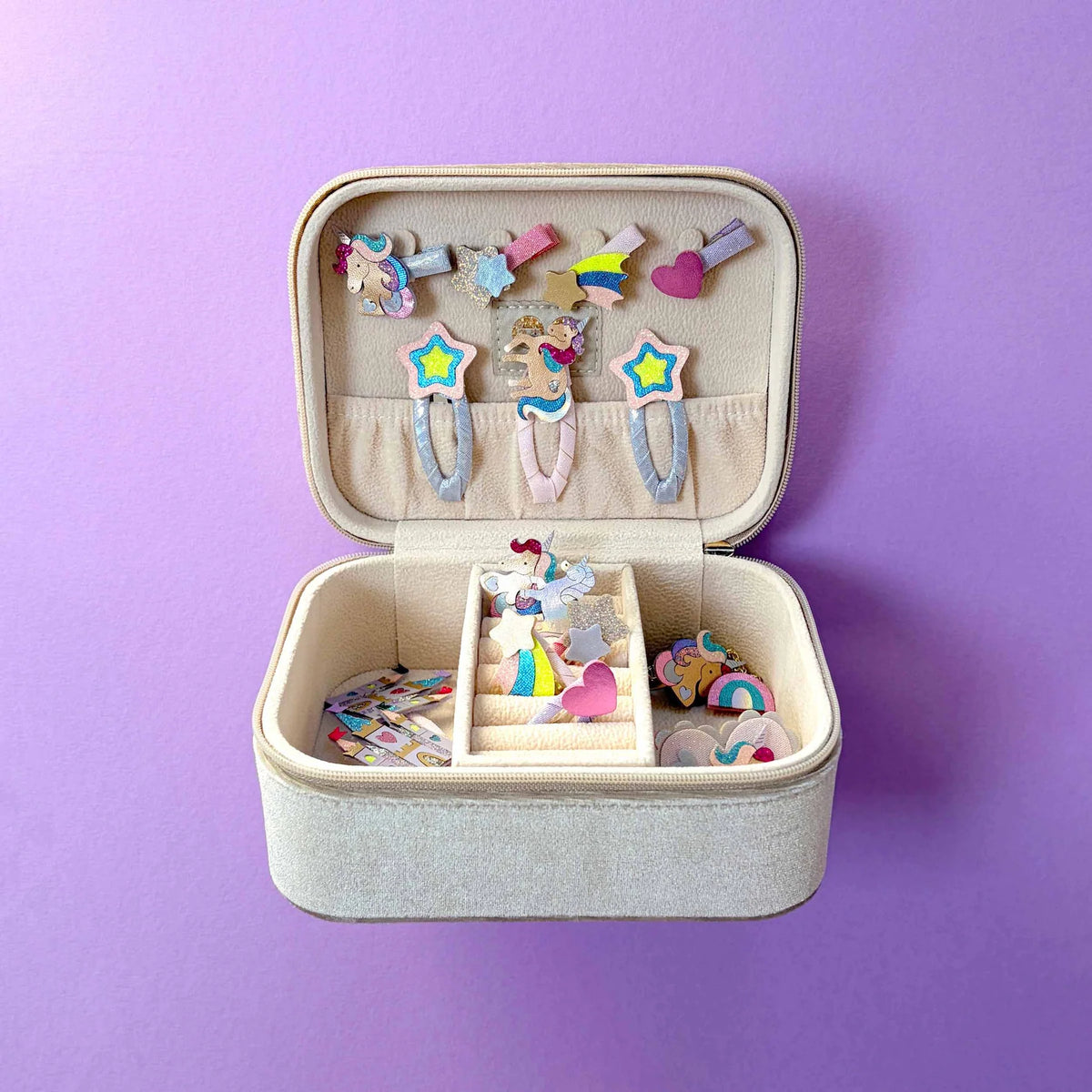Mimi & Lula Velvet Unicorn Jewellery Box