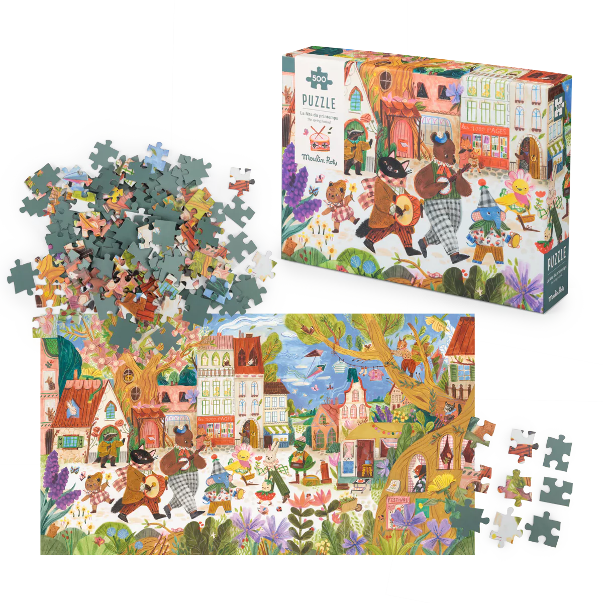 Moulin Roty 500 piece puzzle, Les Minouchkas