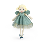 fairy doll with a green dress on a white background