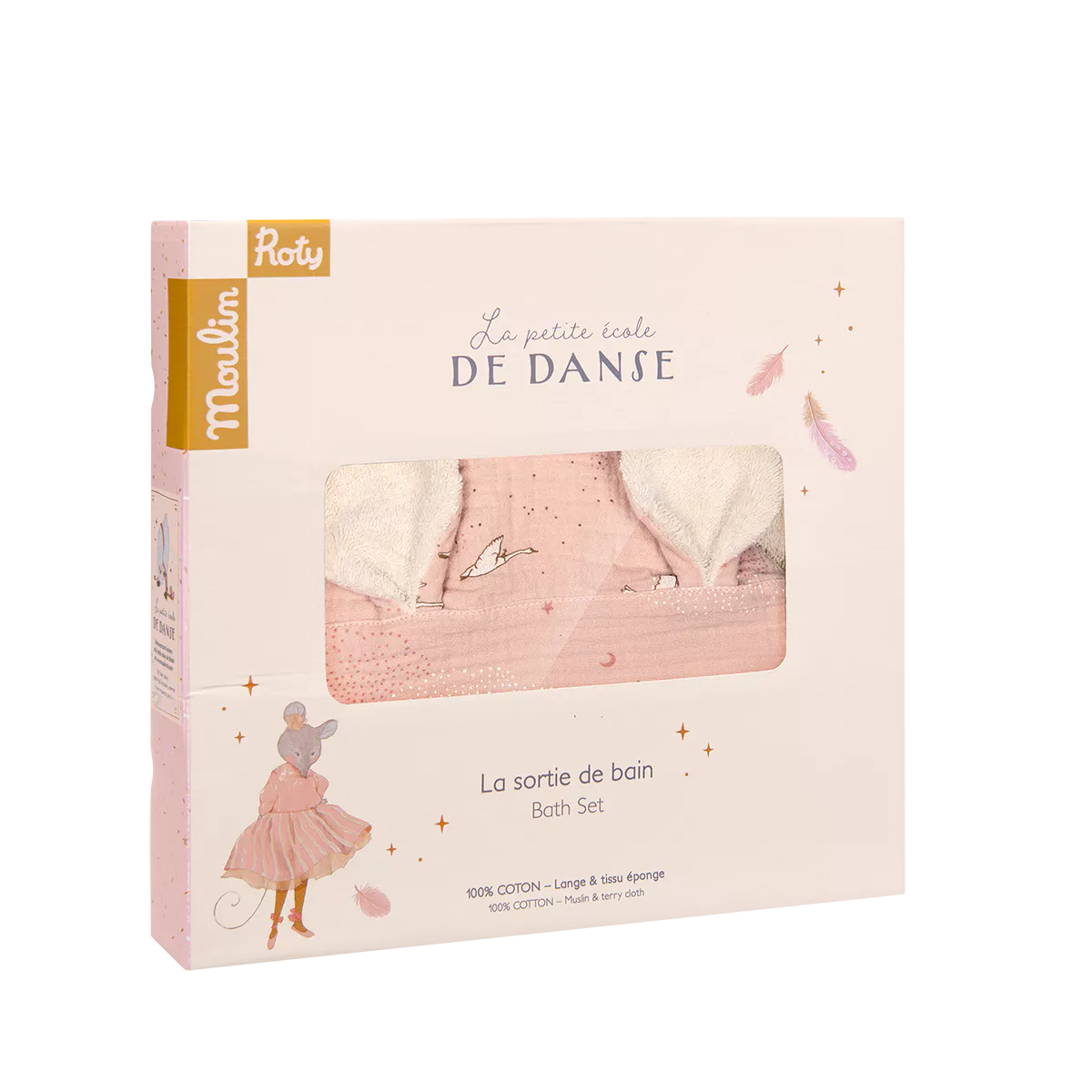 Moulin Roty Hooded Baby Bath Towel, La Petite Ecole de Danse