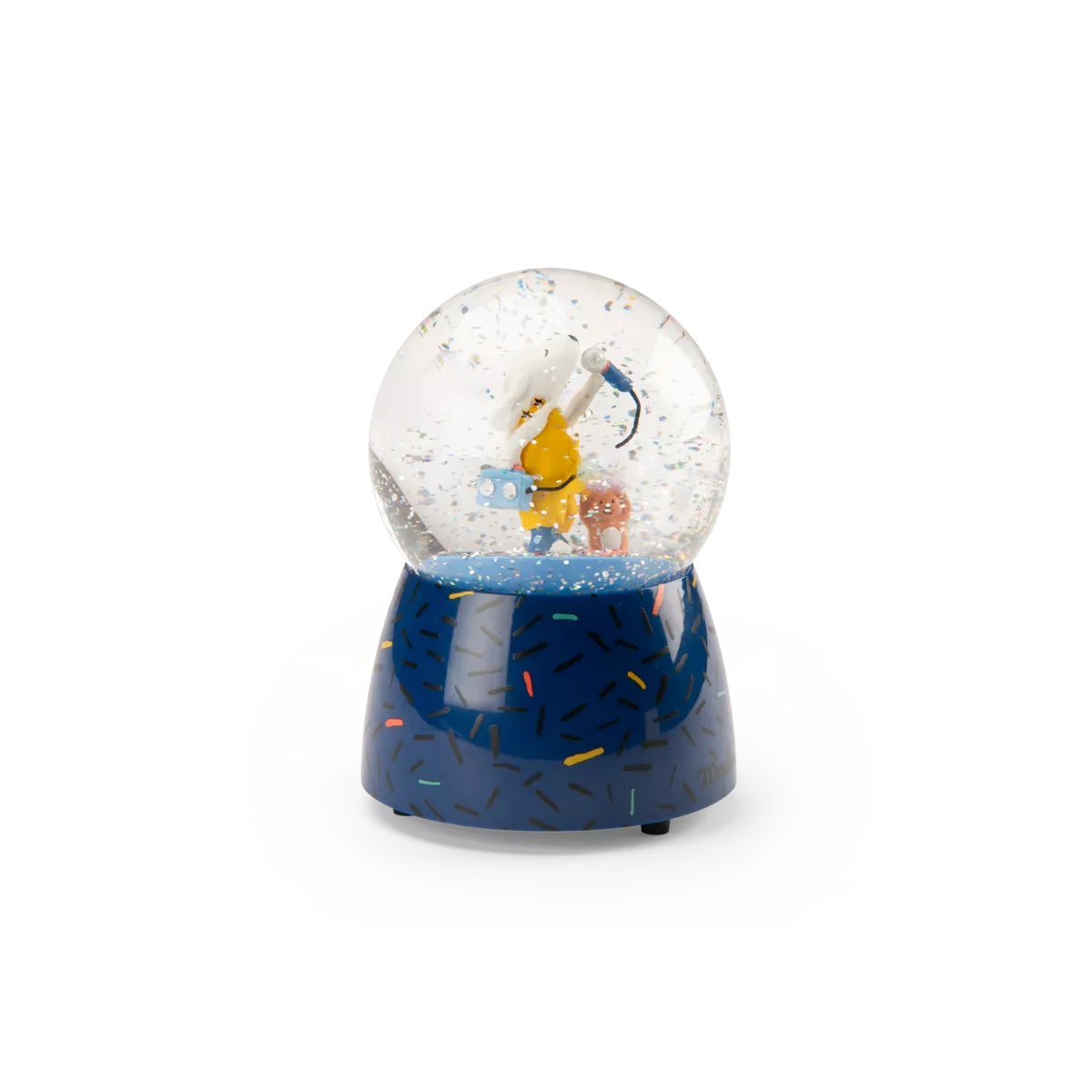 Moulin Roty Musical Snow Globe, Puce & Pilou
