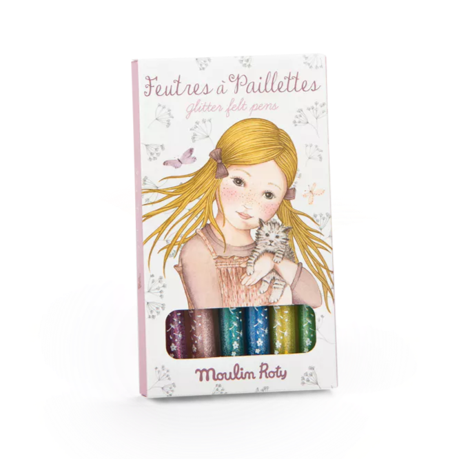 Moulin Roty glitter pens les rosalies