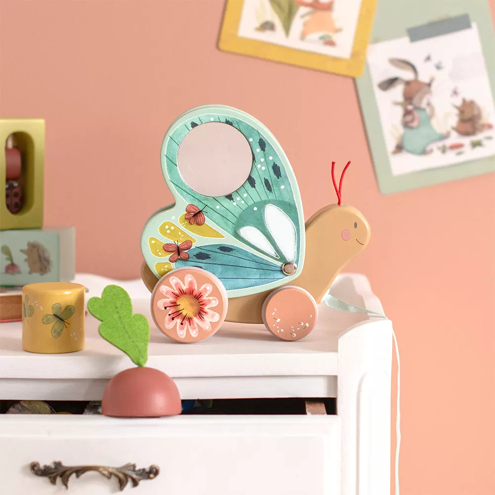 Moulin Roty Pull-along Butterfly, Trois Petits Lapins