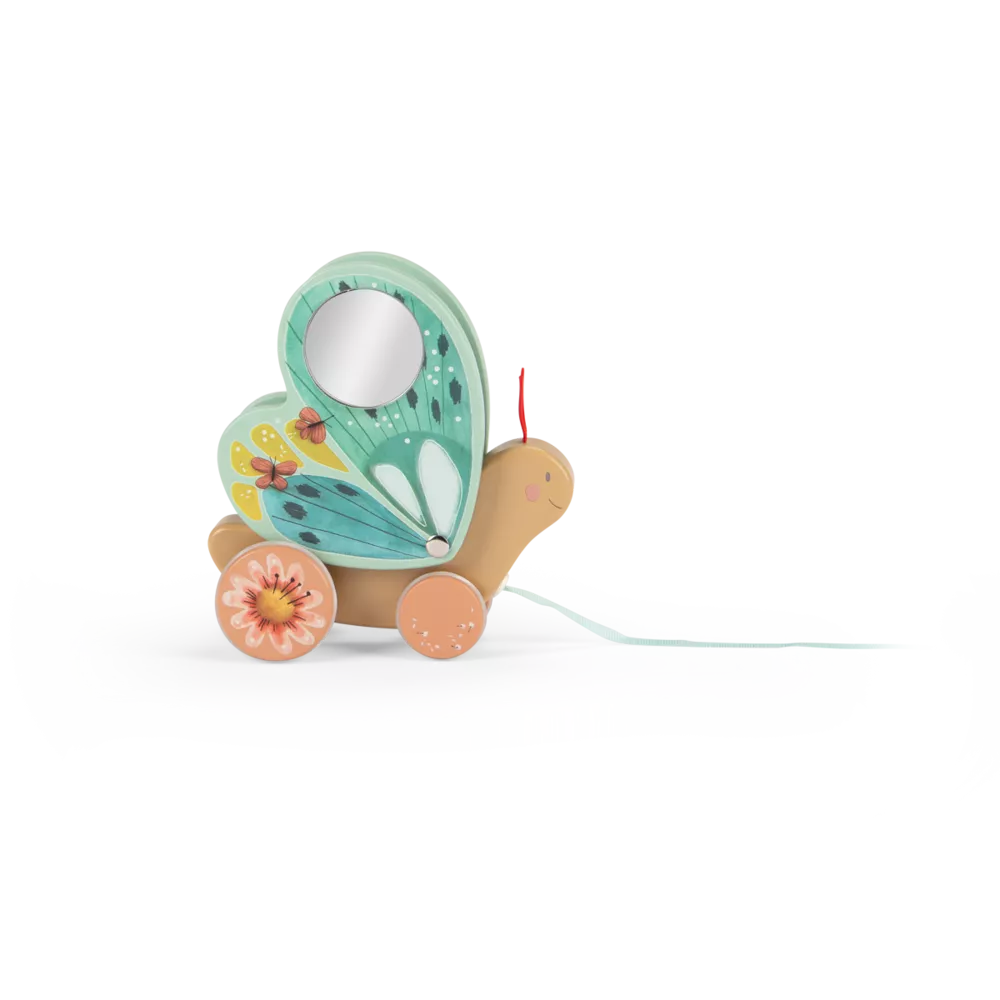 Pull-along Butterfly, Trois Petits Lapins by Moulin Roty