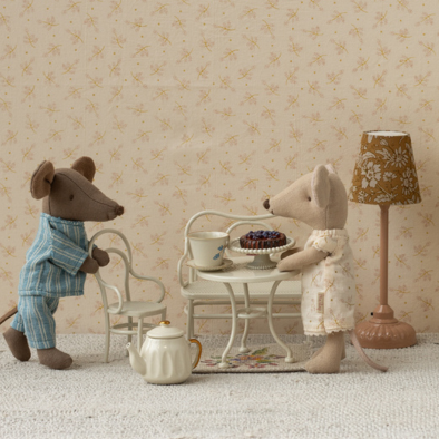 maileg cafe set mouse white