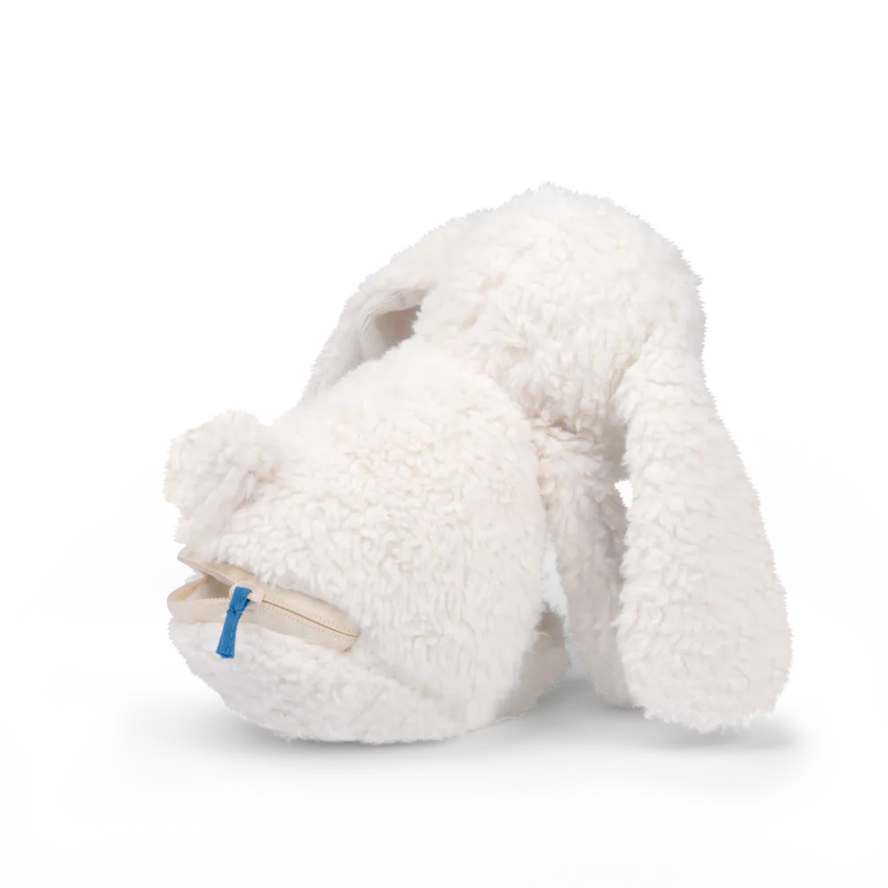 Moulin Roty plush bunny toy light up nightlight puce and pilou