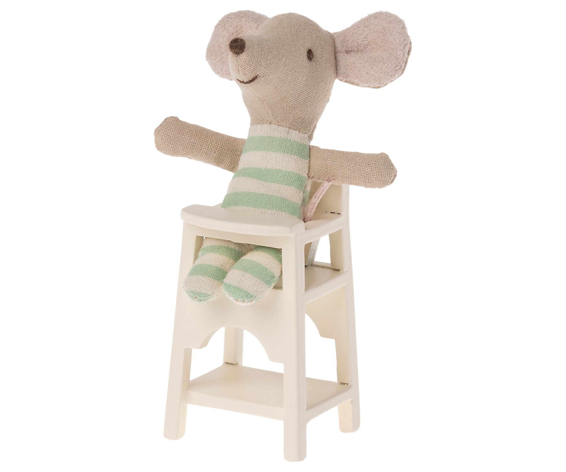 Maileg high chair, mouse - off white