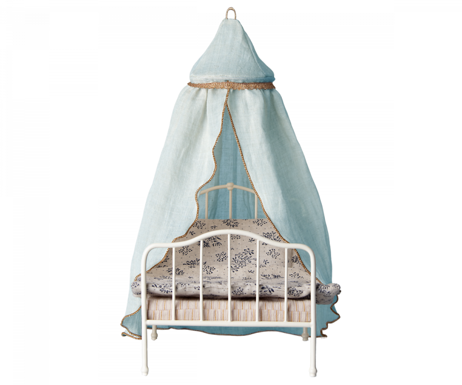 Maileg miniature bed canopy, mint