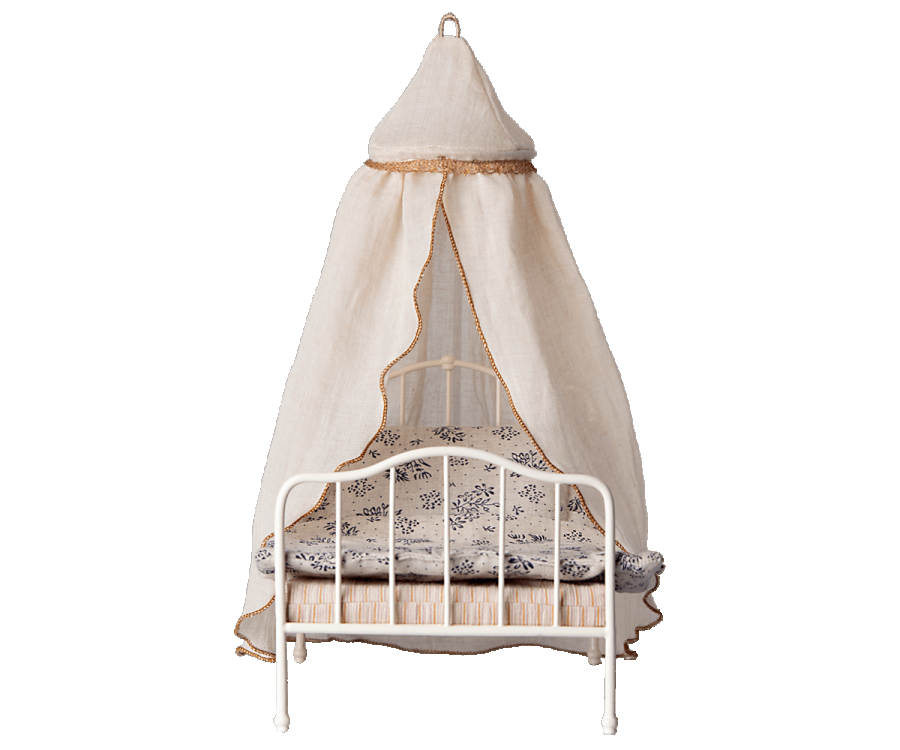 Maileg miniature bed canopy, cream
