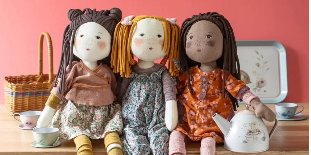 Moulin Roty rosalies dolls collection banner