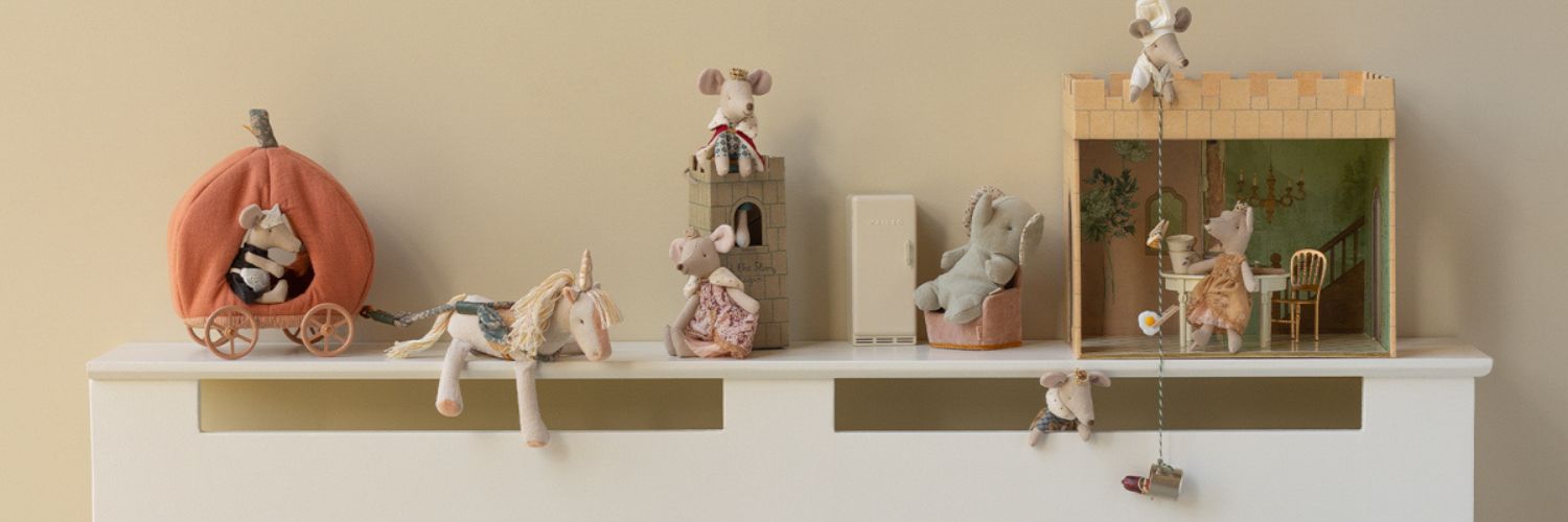 Maileg royal mice king queen princess pumpkin carriage 