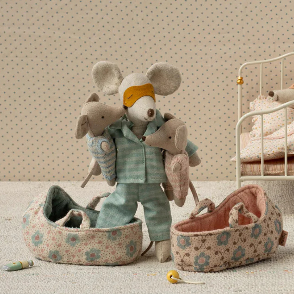 Maileg furniture for baby mouse nursery