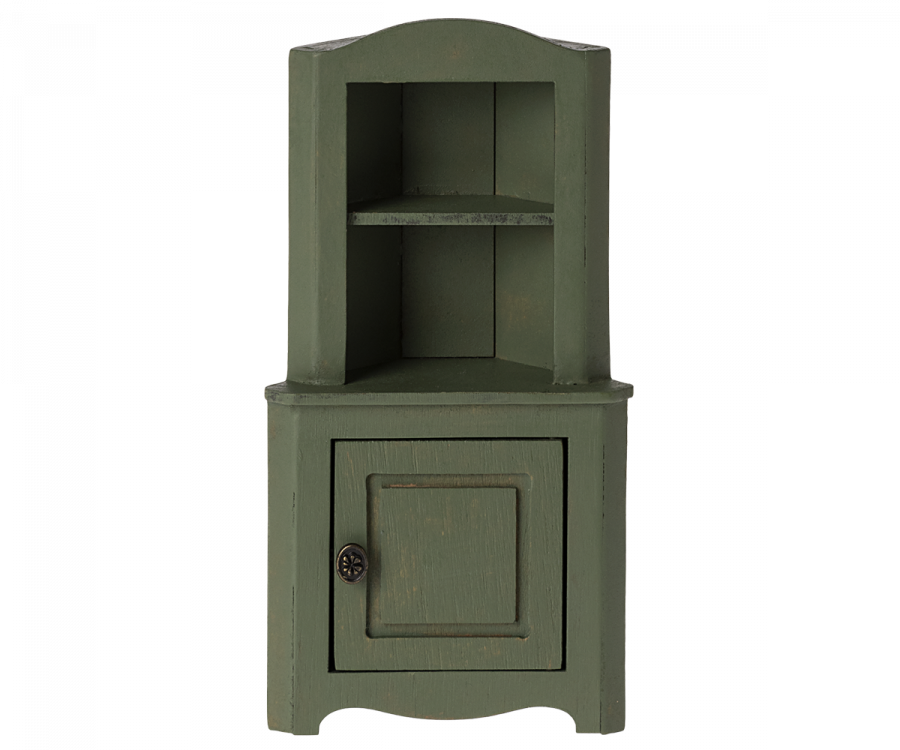 Maileg Corner Cabinet, Dark Green