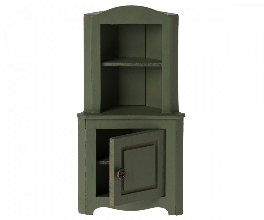 Maileg Corner Cabinet, Dark Green