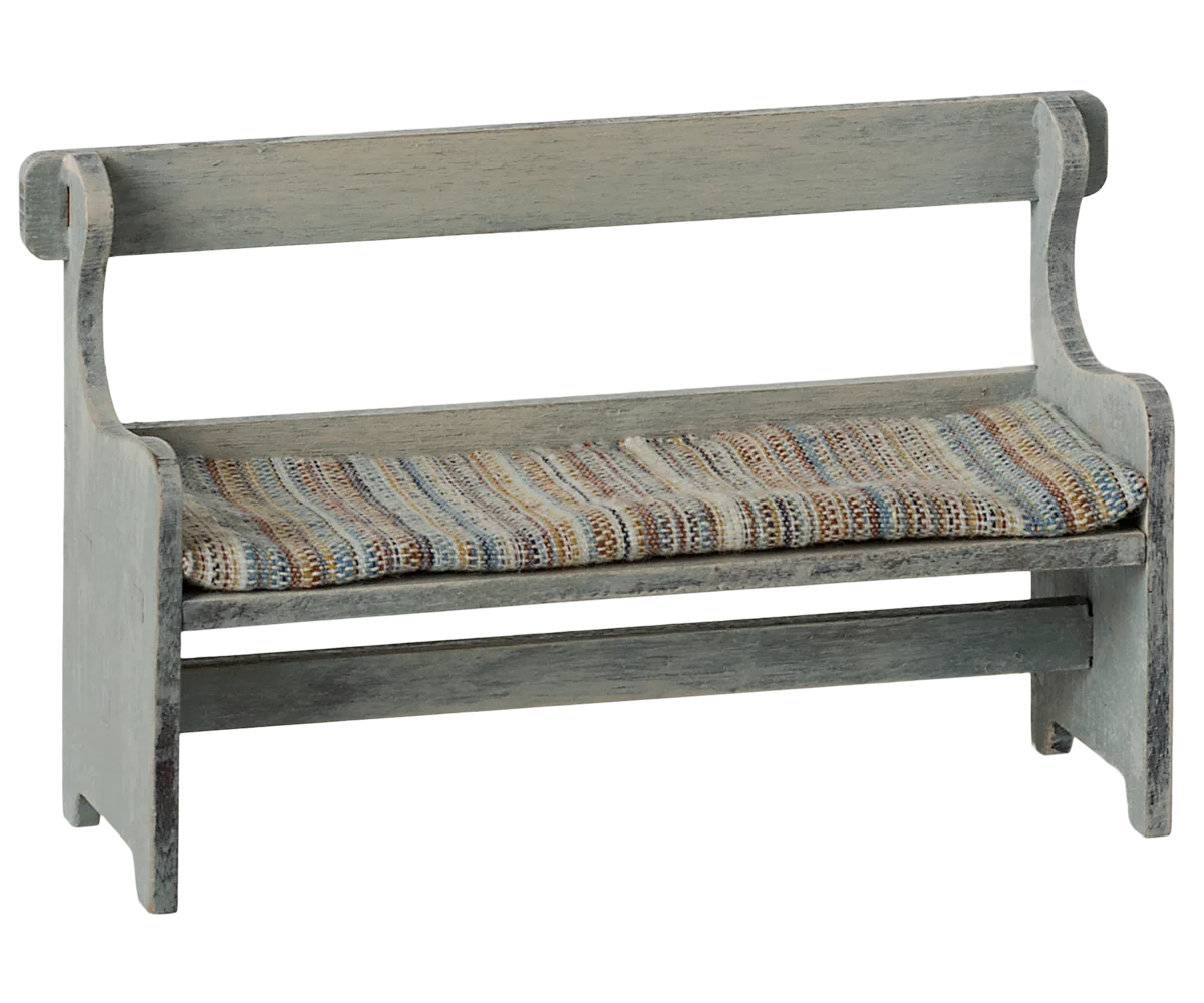 Maileg Bench for Mouse, Vintage Off White