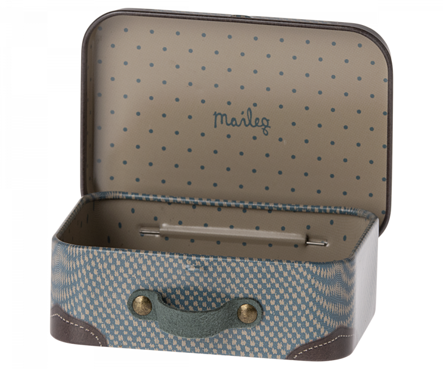 Maileg Small Metal Suitcase, Blue