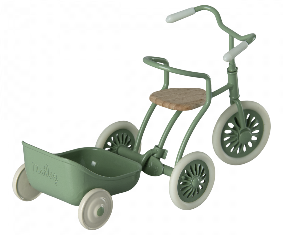 Maileg Tricycle Trailer, Green