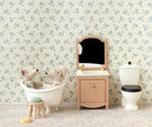 Maileg sink dresser with mirror, mouse, powder