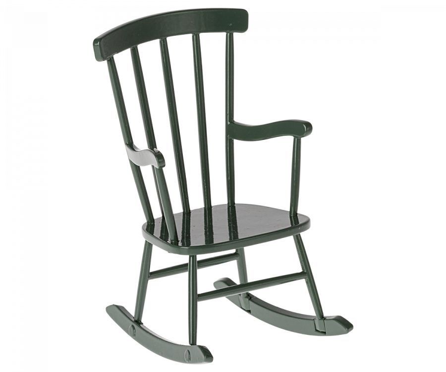 Maileg Rocking Chair for Mice, Dark Green