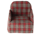 Maileg Armchair for Mouse, Tartan Red Check