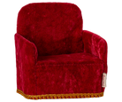 Maileg Armchair for Mouse, Red Plush