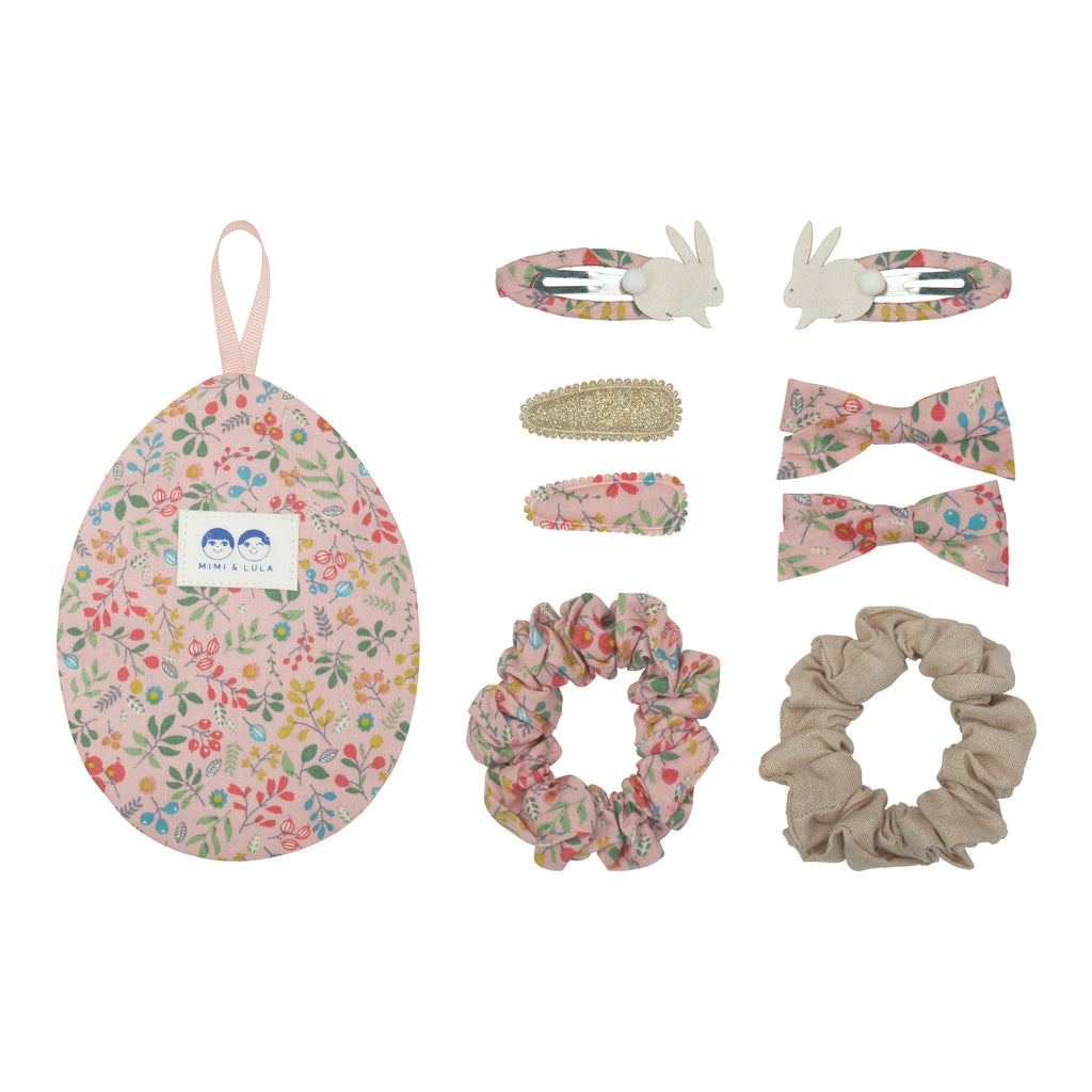 Mimi & Lula Easter Egg Hair Accessories Set, Pink