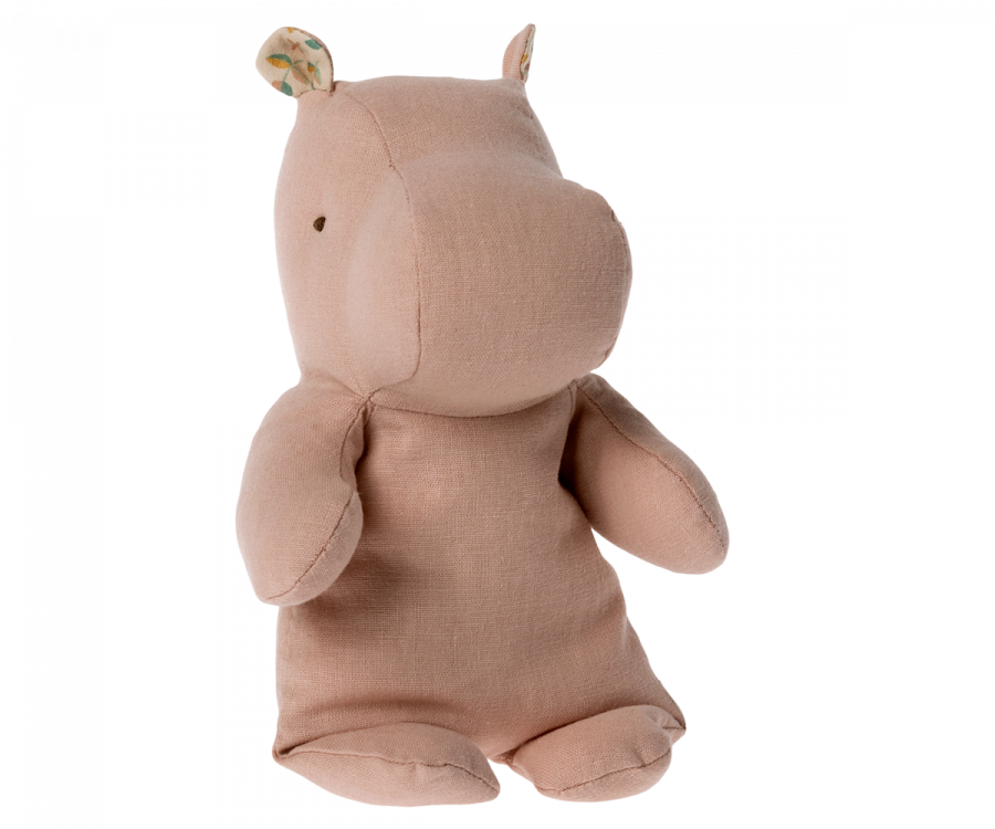 Maileg Safari Friend, Small Hippo Soft Rose