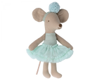 Maileg Little Sister Ballerina Mouse, Light Mint