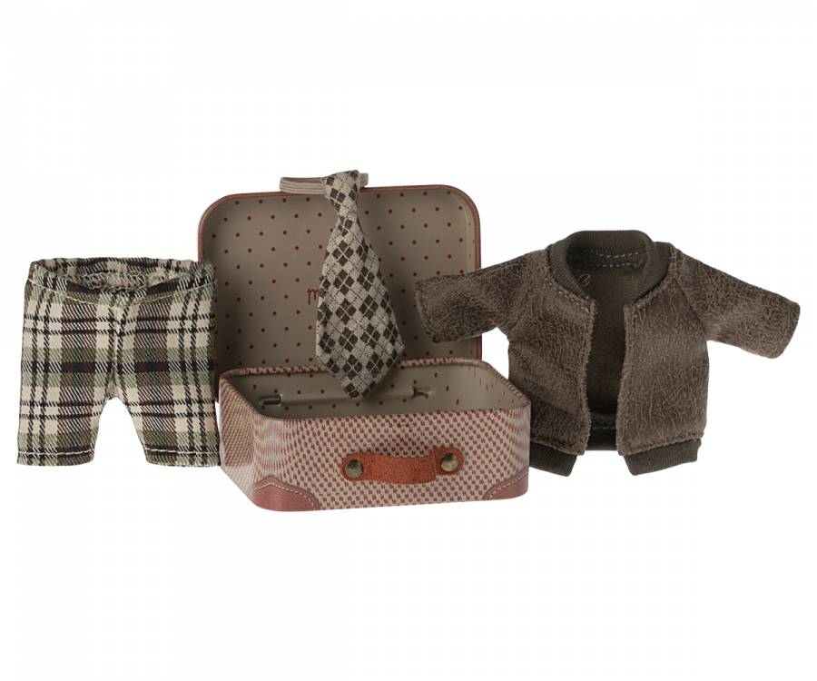 Maileg Jacket Pants and Tie for Grandpa Mouse (fits Dad size) 