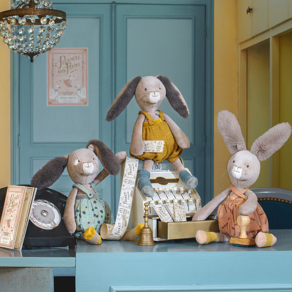 Moulin Roty Large Rabbit, Sage, Trois Petits Lapins