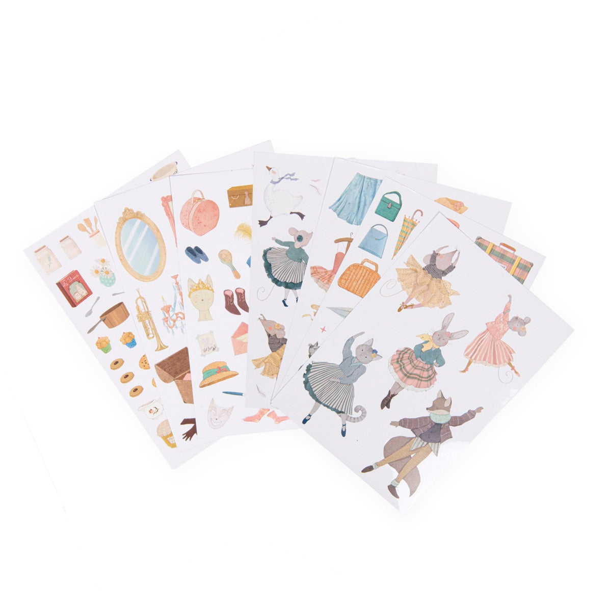Moulin Roty Colouring book & stickers, La Petite Ecole de Danse