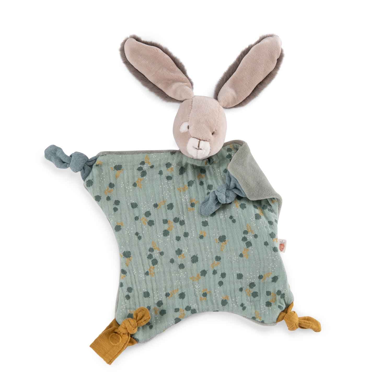 Moulin Roty Rabbit Comforter, Sage