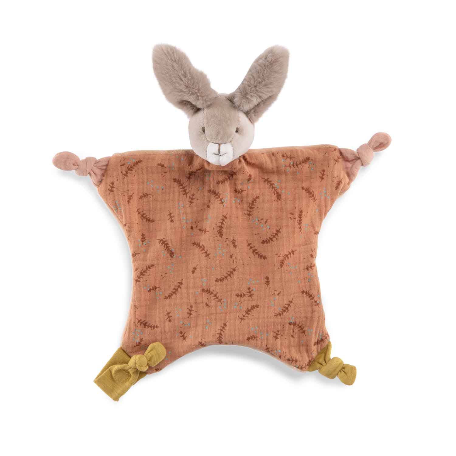 Moulin Roty Rabbit Comforter, Rose