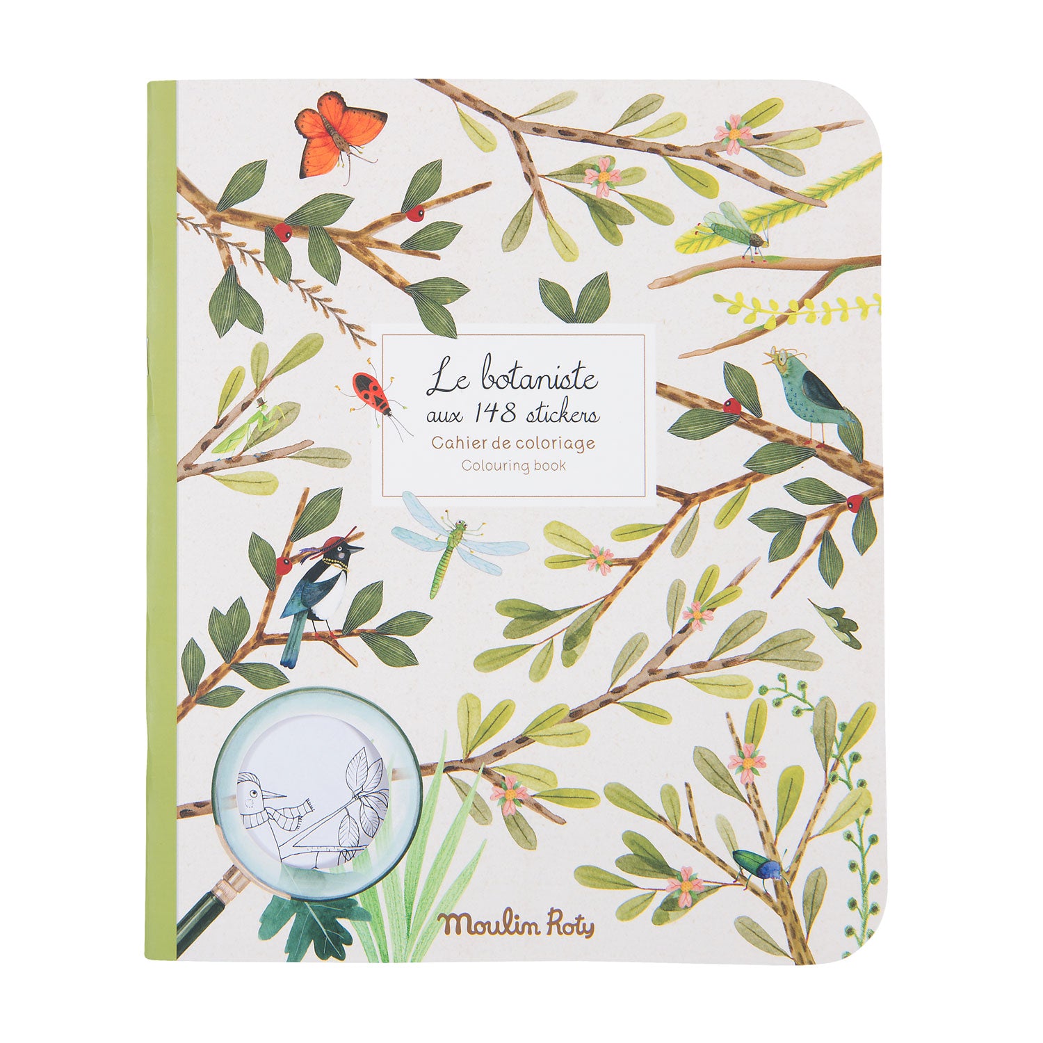 Moulin Roty Botanist Colouring & Sticker book, Le jardin du Moulin