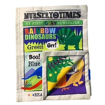 Crinkly Cloth Book - Rainbow Dinosaurs
